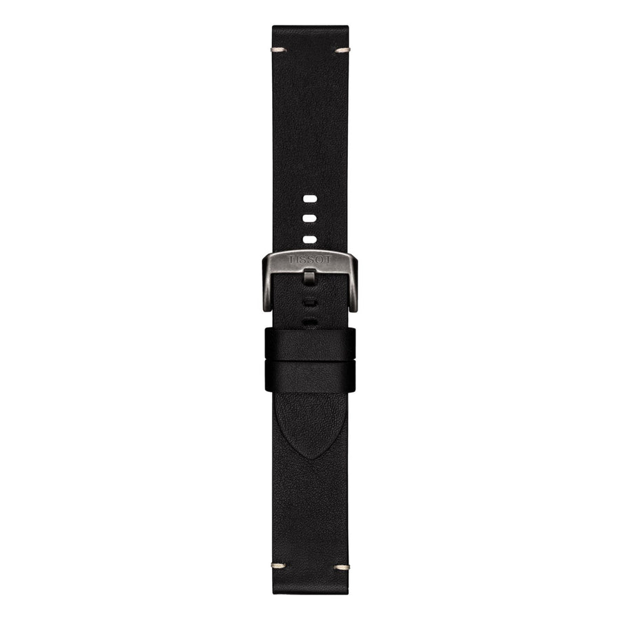 Tissot 22mm Chrono XL Black Leather Strap image