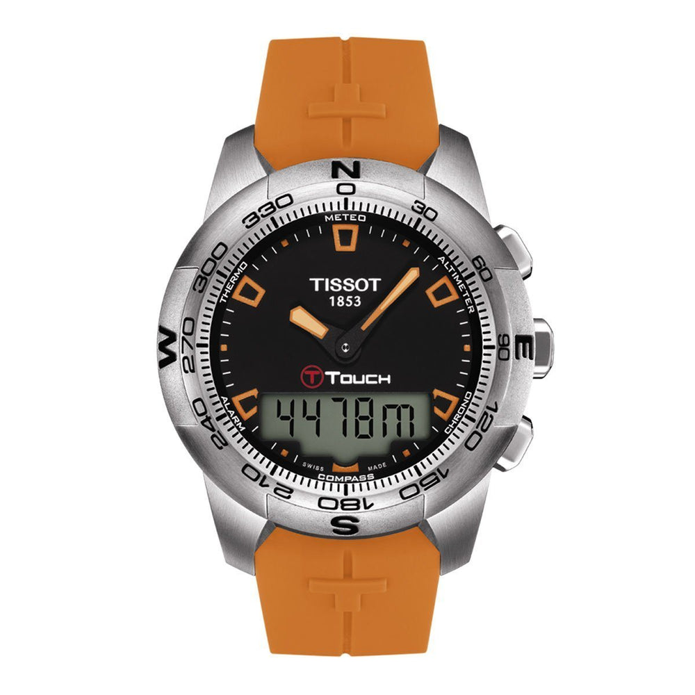 TISSOT T-TOUCH II ORANGE SILICONE STRAP image