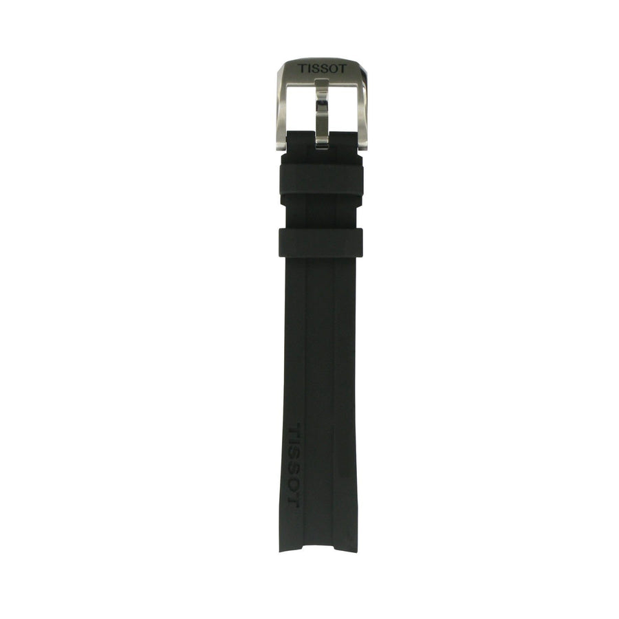 Tissot Strap T603032879 PRC 200 Black Silicone Rubber Strap 19mm image