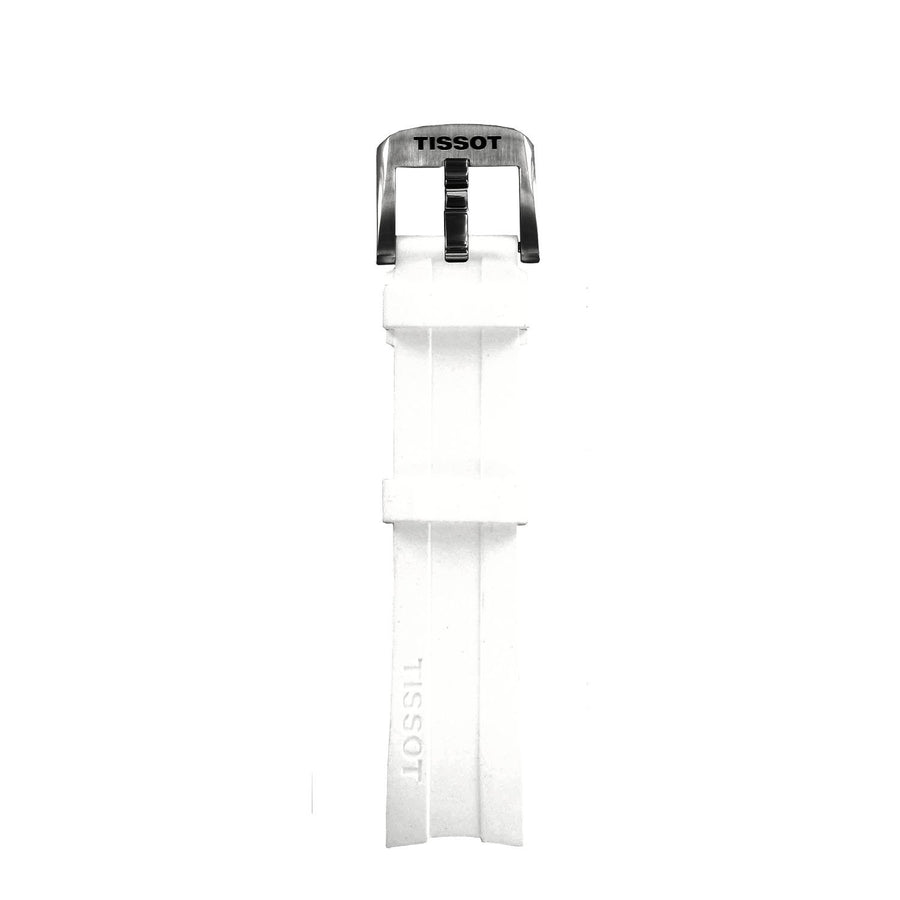 Tissot Strap T603033253 PRC 200 White Silicone Rubber 19mm image