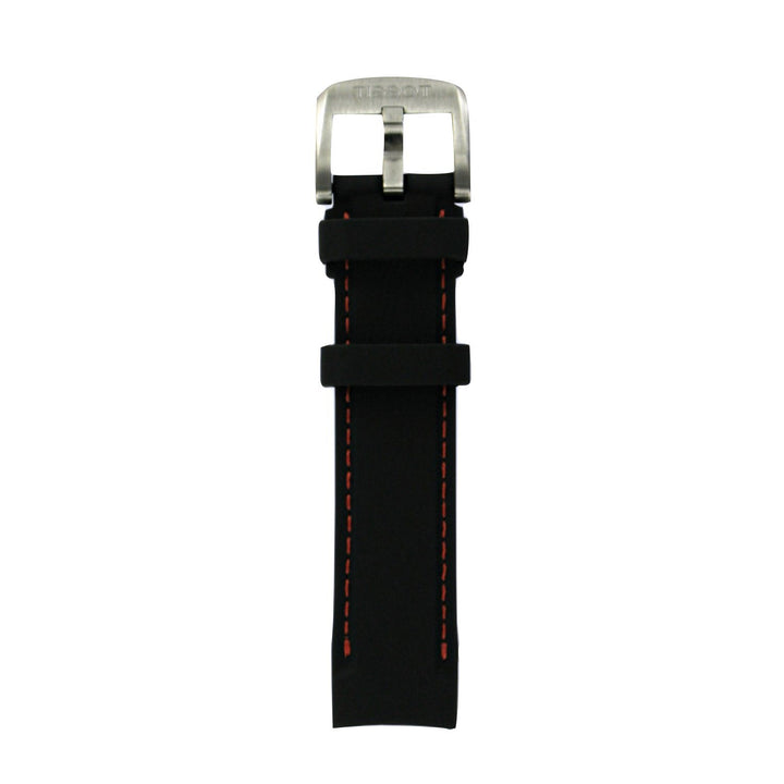 Genuine Tissot Strap 19mm Quickster Black Silicone Rubber Strap by Tissot