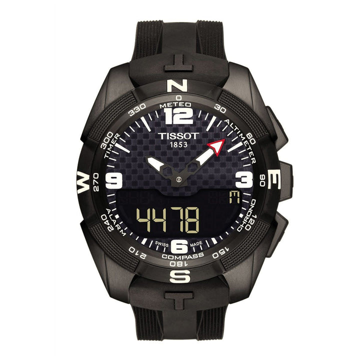 TISSOT T-TOUCH EXPERT SOLAR BLACK RUBBER STRAP image