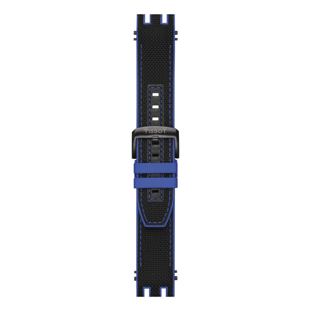 Genuine Tissot 22mm T-Race Black Silicone Rubber Strap by Tissot