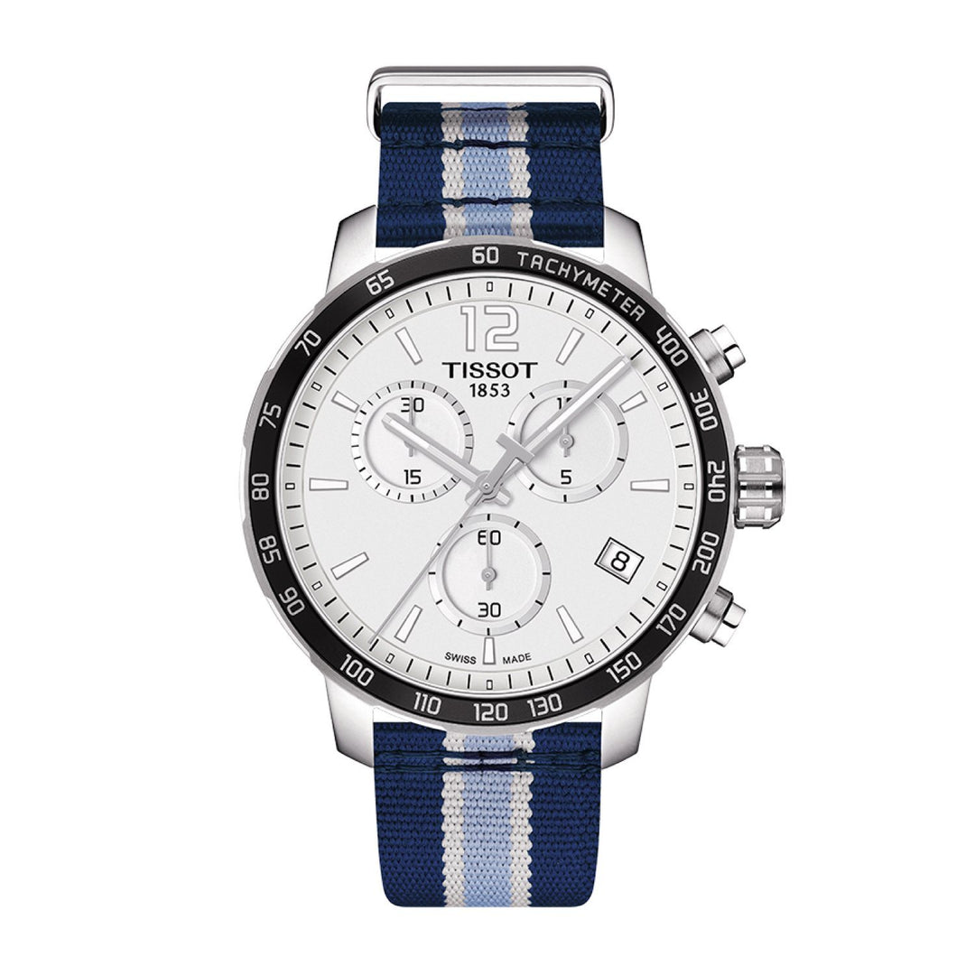 Tissot 19mm Quickster Blue & White Textile Strap image