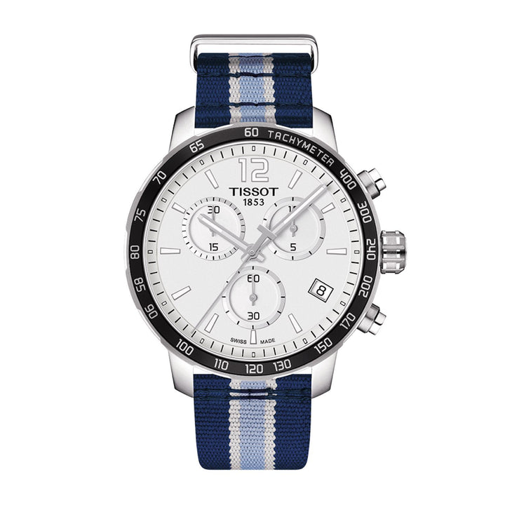 Tissot 19mm Quickster Blue & White Textile Strap image