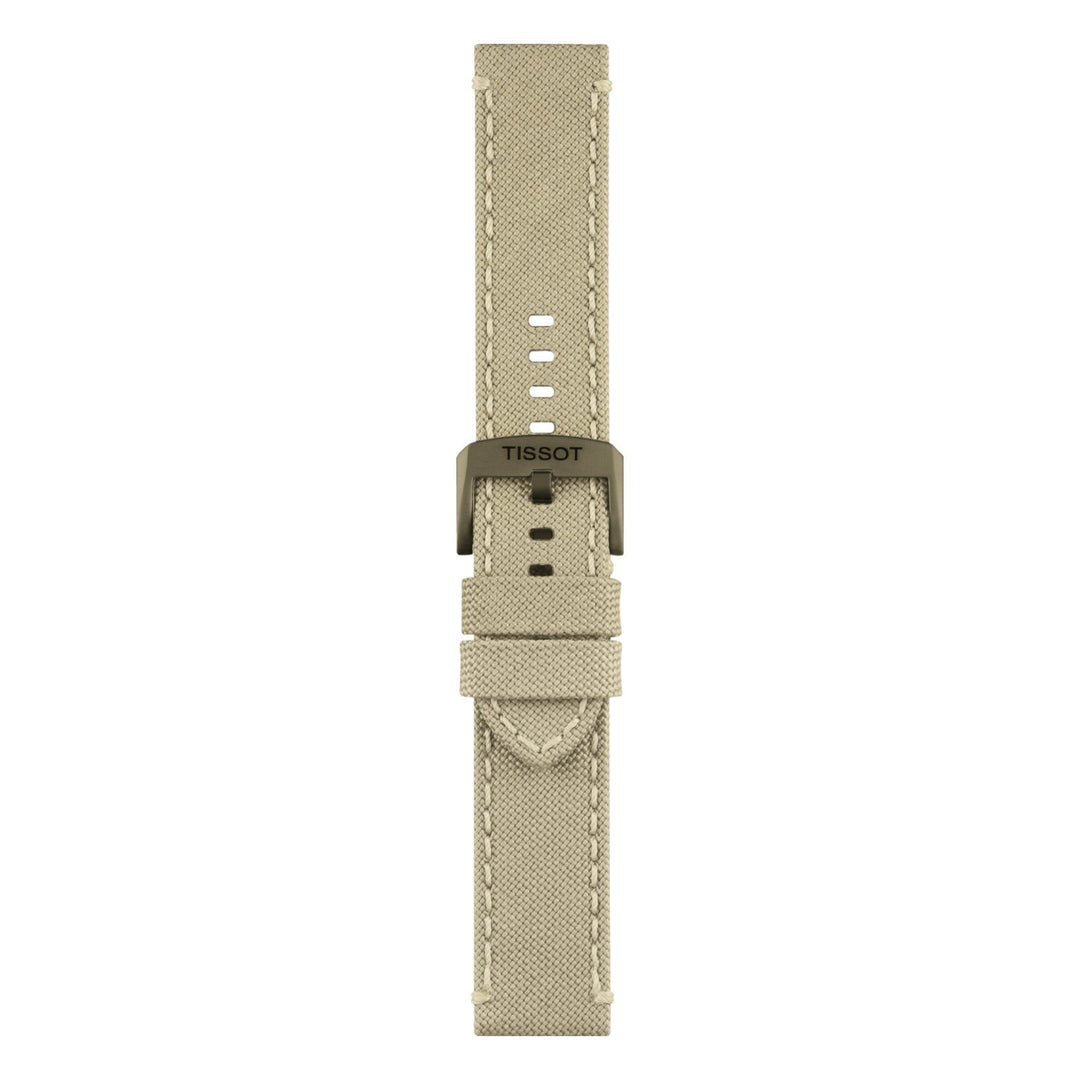 Tissot 22mm Chrono XL Beige Textile Strap image