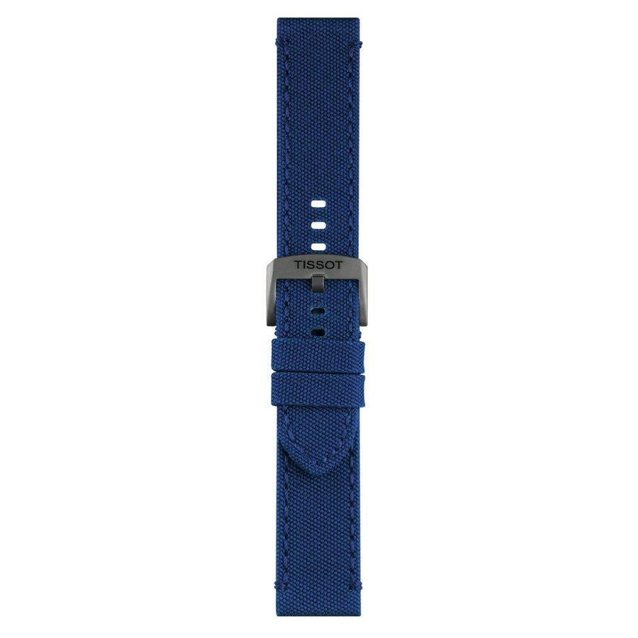 Genuine Tissot 22mm Gent XL Blue Textile Strap by Tissot