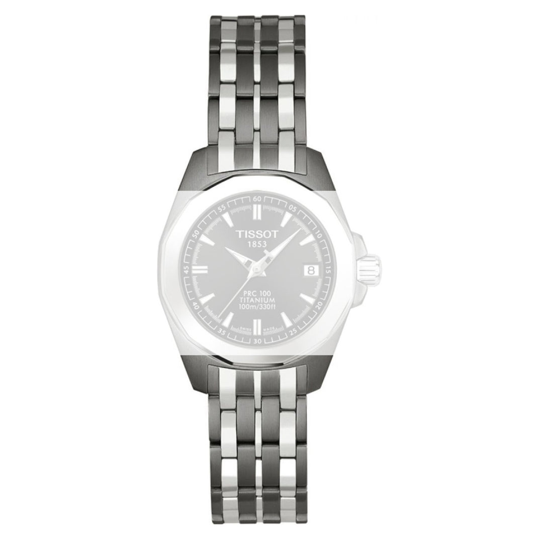 Genuine Tisso t14mm PRC 100 Titanium Link Bracelet by Tissot