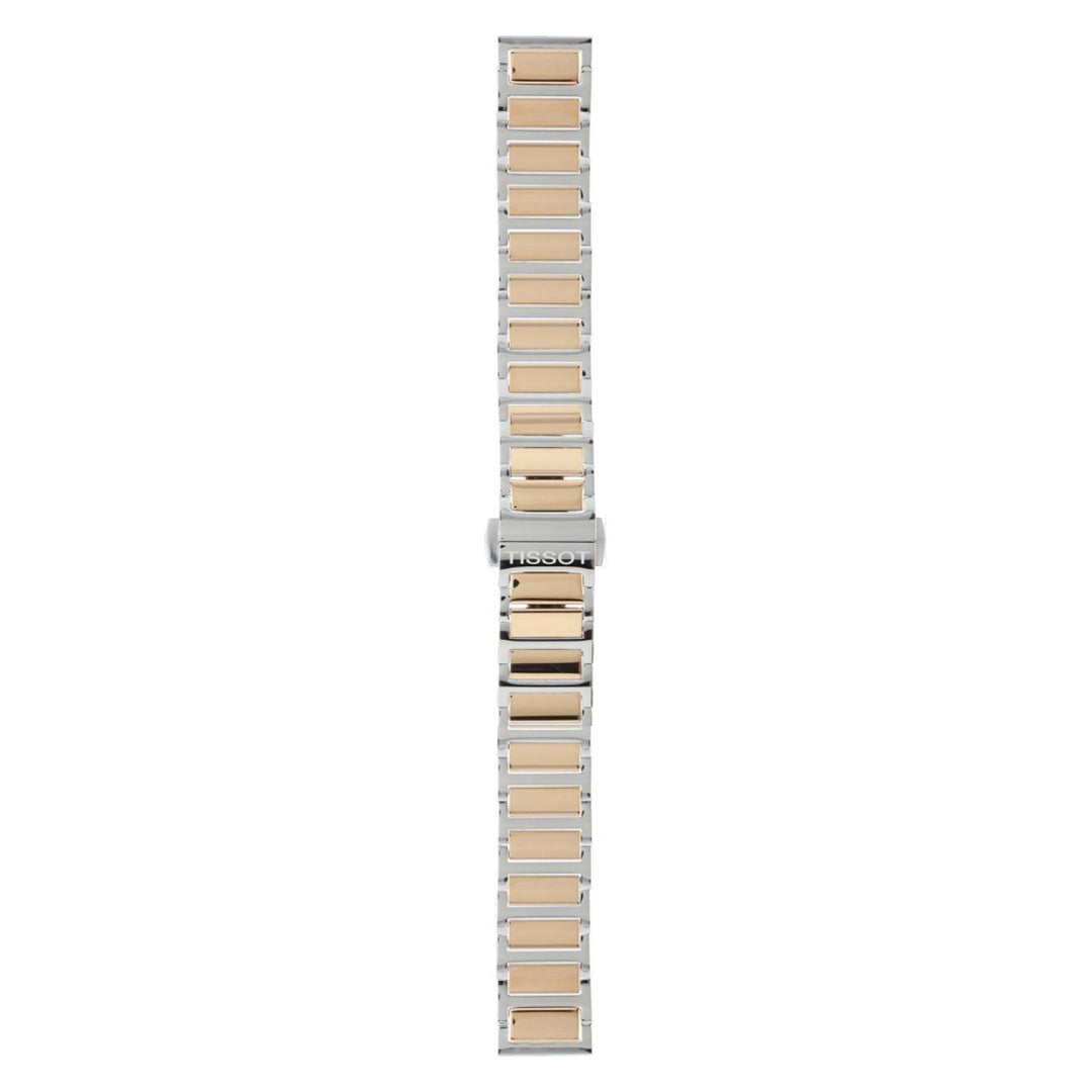 Genuine Tissot 16mm Happy Chic Two-Tone Rose Coated Steel Bracelet by Tissot