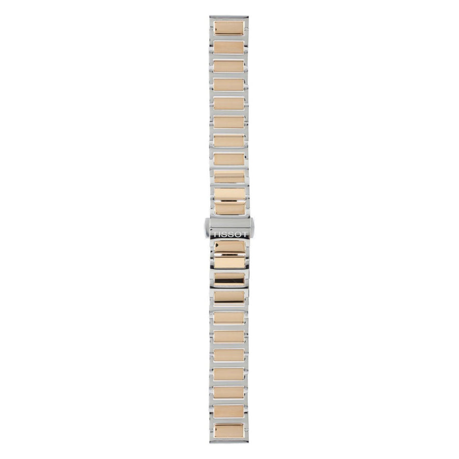 Genuine Tissot 16mm Happy Chic Two-Tone Rose Coated Steel Bracelet by Tissot