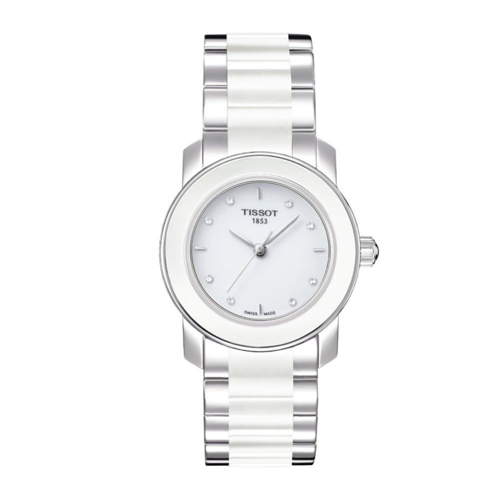 Tissot 16mm Ceramic White ceramic and steel bracelet image