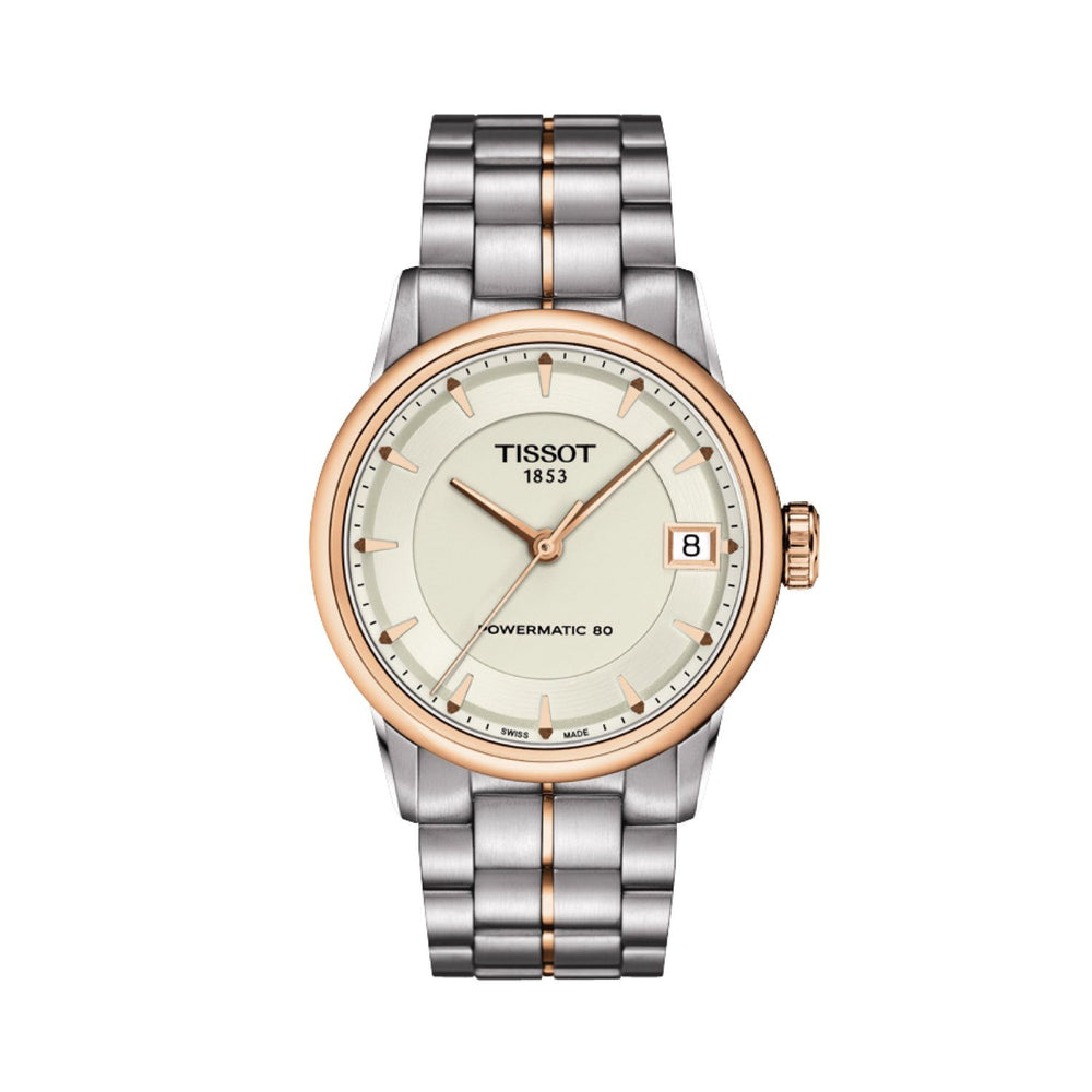 Tissot 18mm Luxury Two-Tone Rose Coated Steel Bracelet image