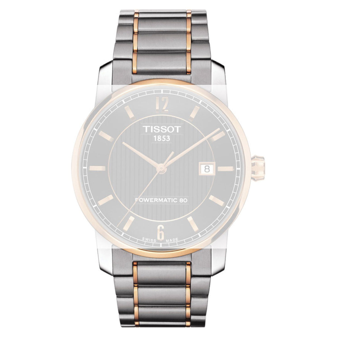 Genuine Tissot 22mm Titanium Two-Tone Coated Titanium Bracelet by Tissot