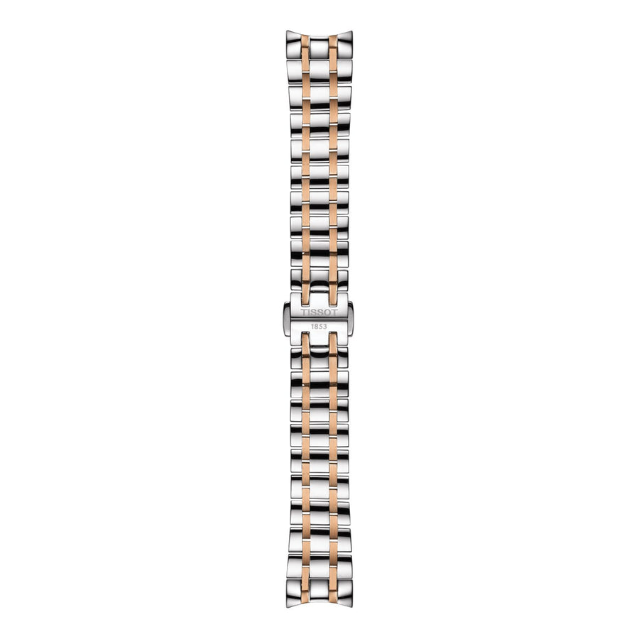 Genuine Tissot 16mm Chemin Des Tourelles Two-Tone Rose Coated Steel Bracelet by Tissot