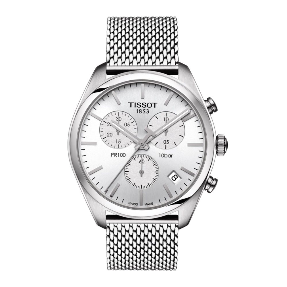 Tissot 20mm PR100 Stainless Steel Milanese Bracelet image