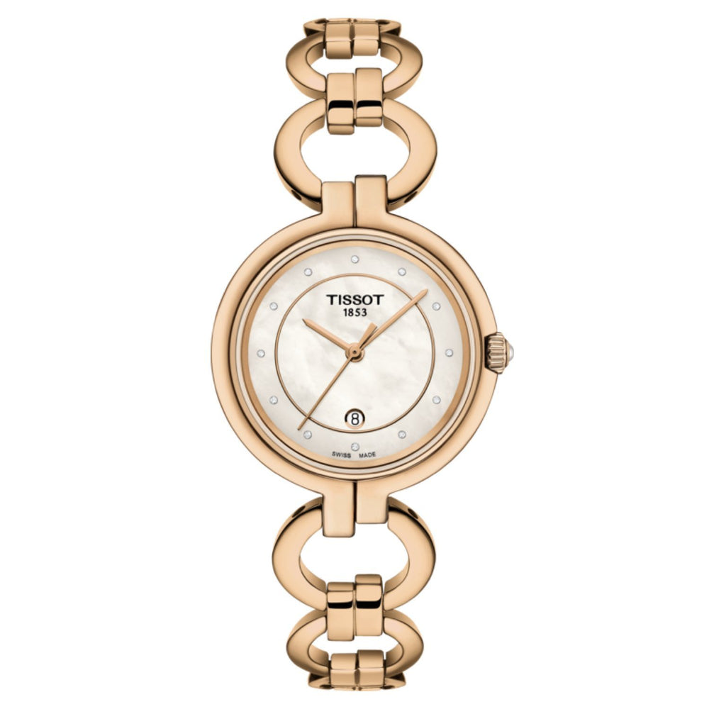 Tissot 12mm Flamingo Rose Gold Coated Steel Bracelet image