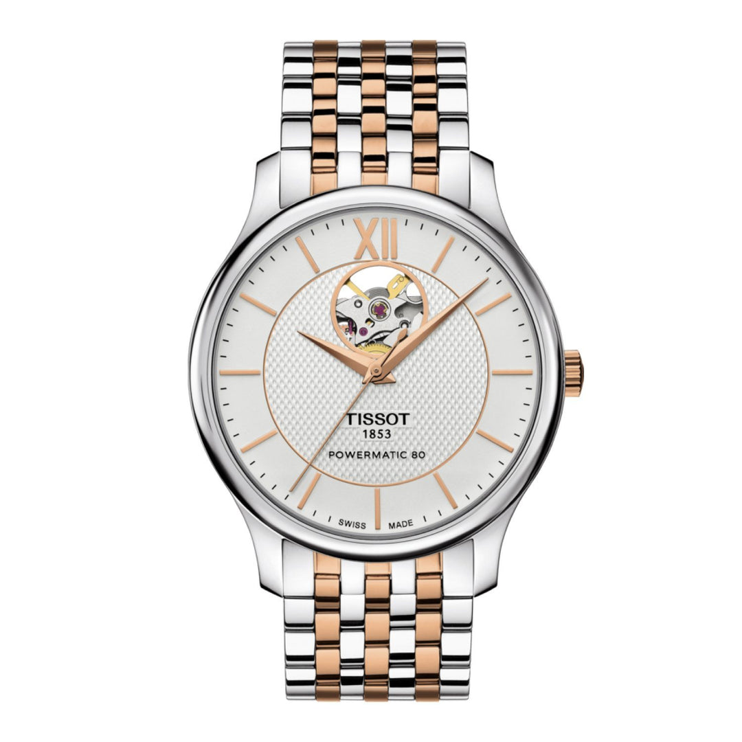 Tissot 22mm Tradition Two-Tone Rose Steel Bracelet image