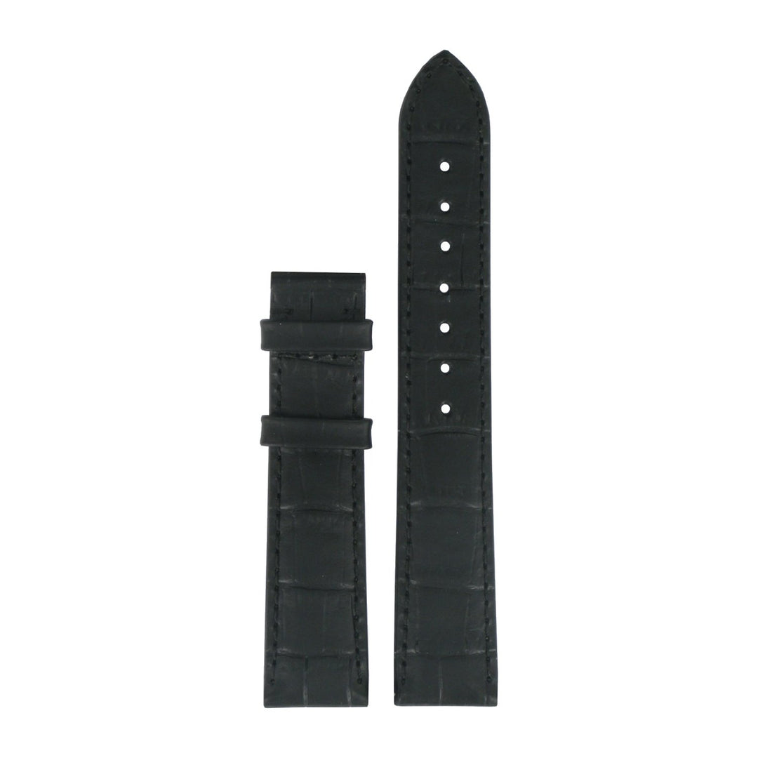 Genuine Tissot 18mm Porto Black Leather Strap without Buckle by Tissot