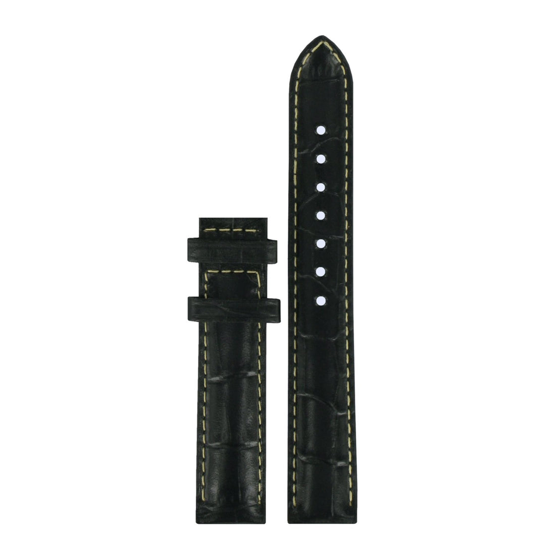 Genuine Tissot 15mm Generosi-T Black Leather Strap without Buckle by Tissot