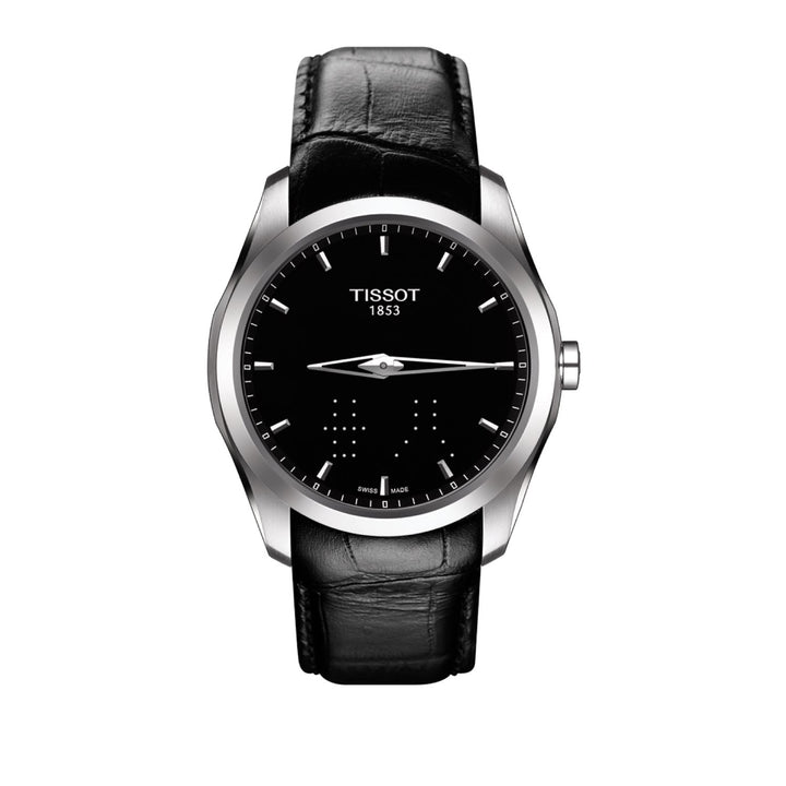 Tissot 22mm Couturier Black Leather Strap without Buckle image