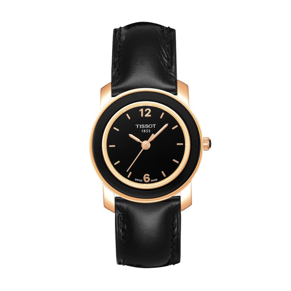 Tissot 16mm Cera Black Leather Strap Without Buckle image