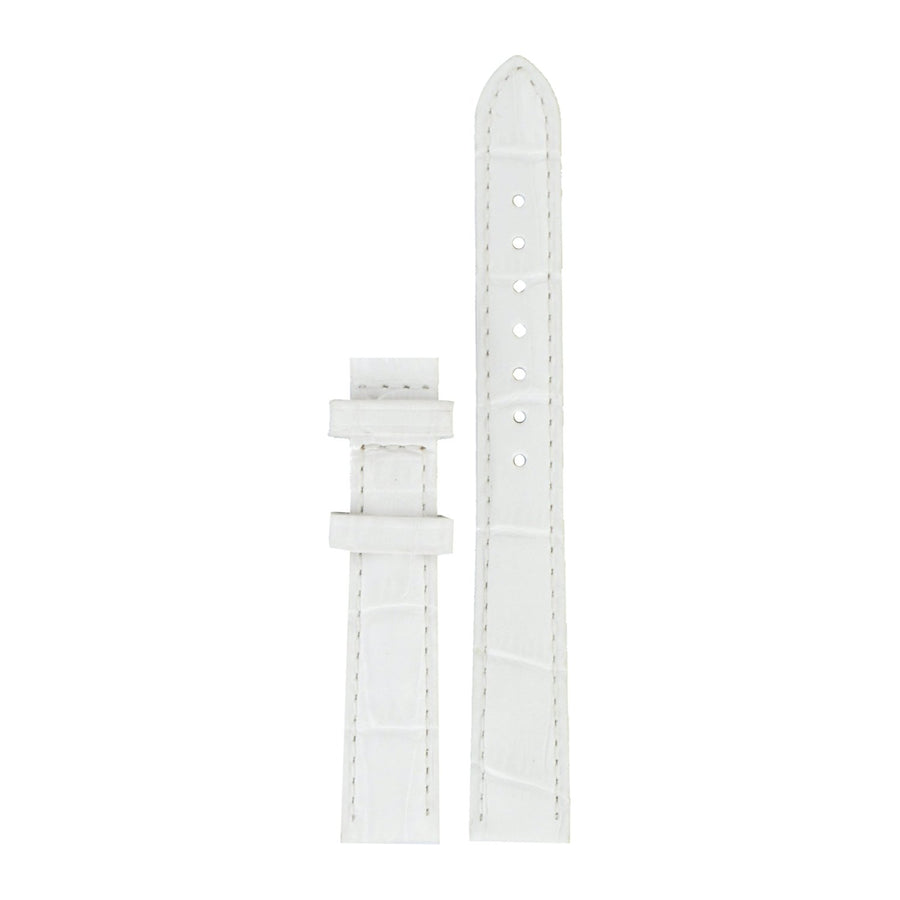 Genuine Tissot 14mm T-Wav White Leather Strap without Buckle by Tissot