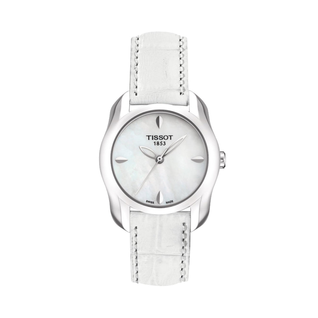 Tissot 14mm T-Wav White Leather Strap without Buckle image