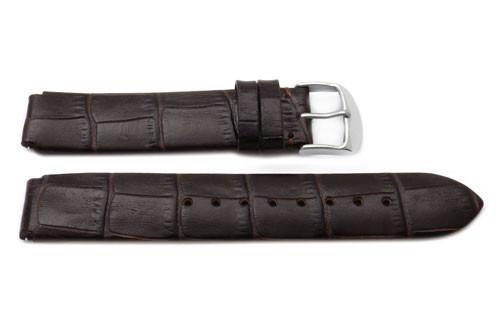 Genuine Alligator Grain Flat Padded Philip Stein Style Watch Band image