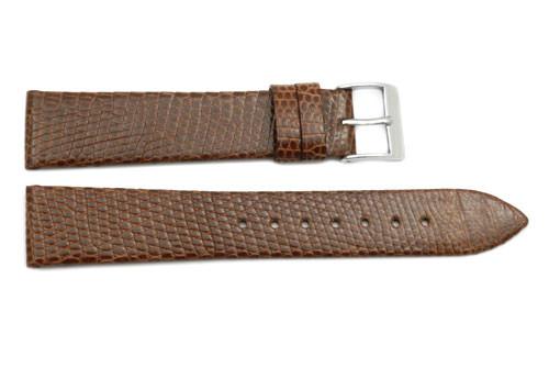 Genuine Lizard Gloss Finish Flat Watch Band image