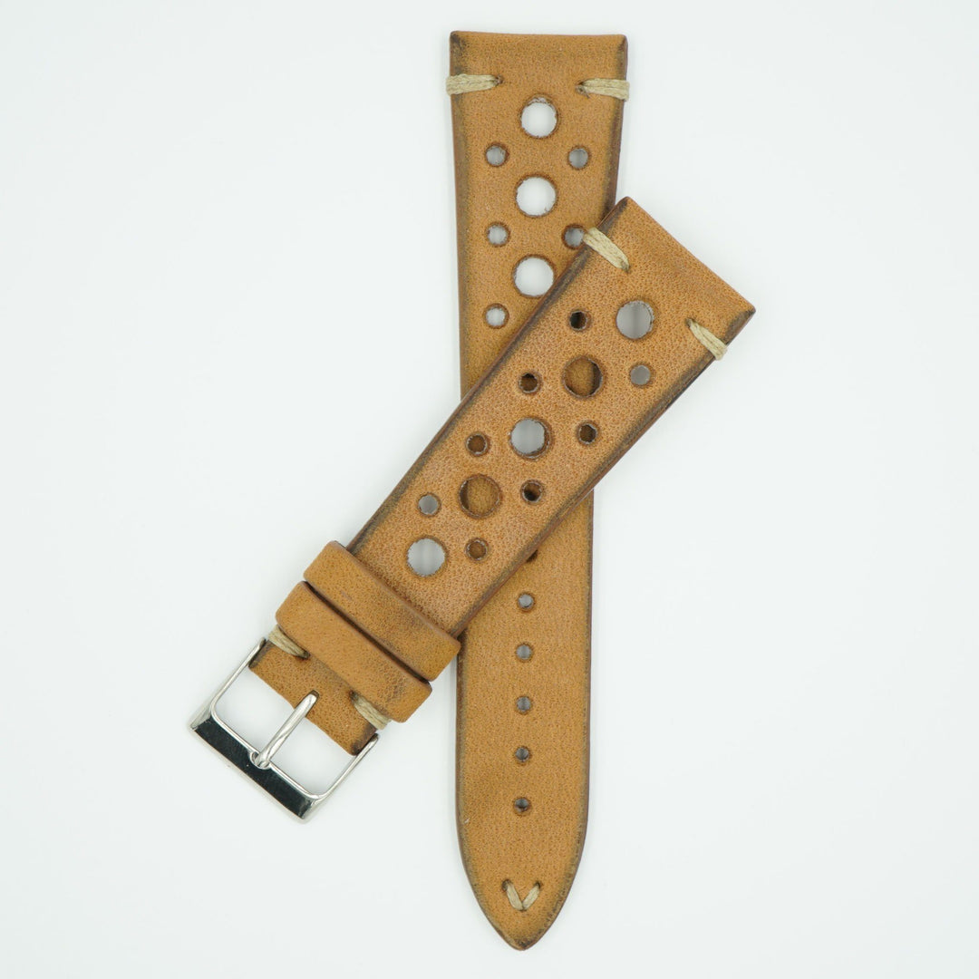 Alder Tan Vintage Racing Leather Watch Strap image