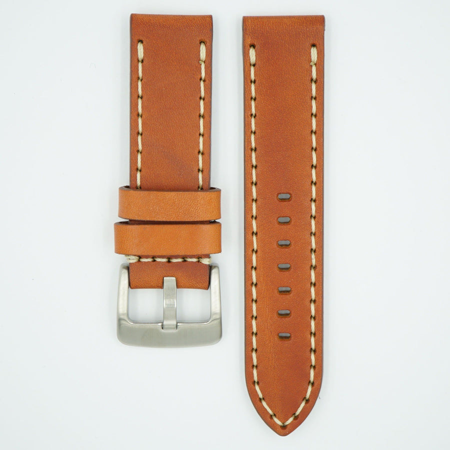 Heavy Single Ply Tan Leather Strap image