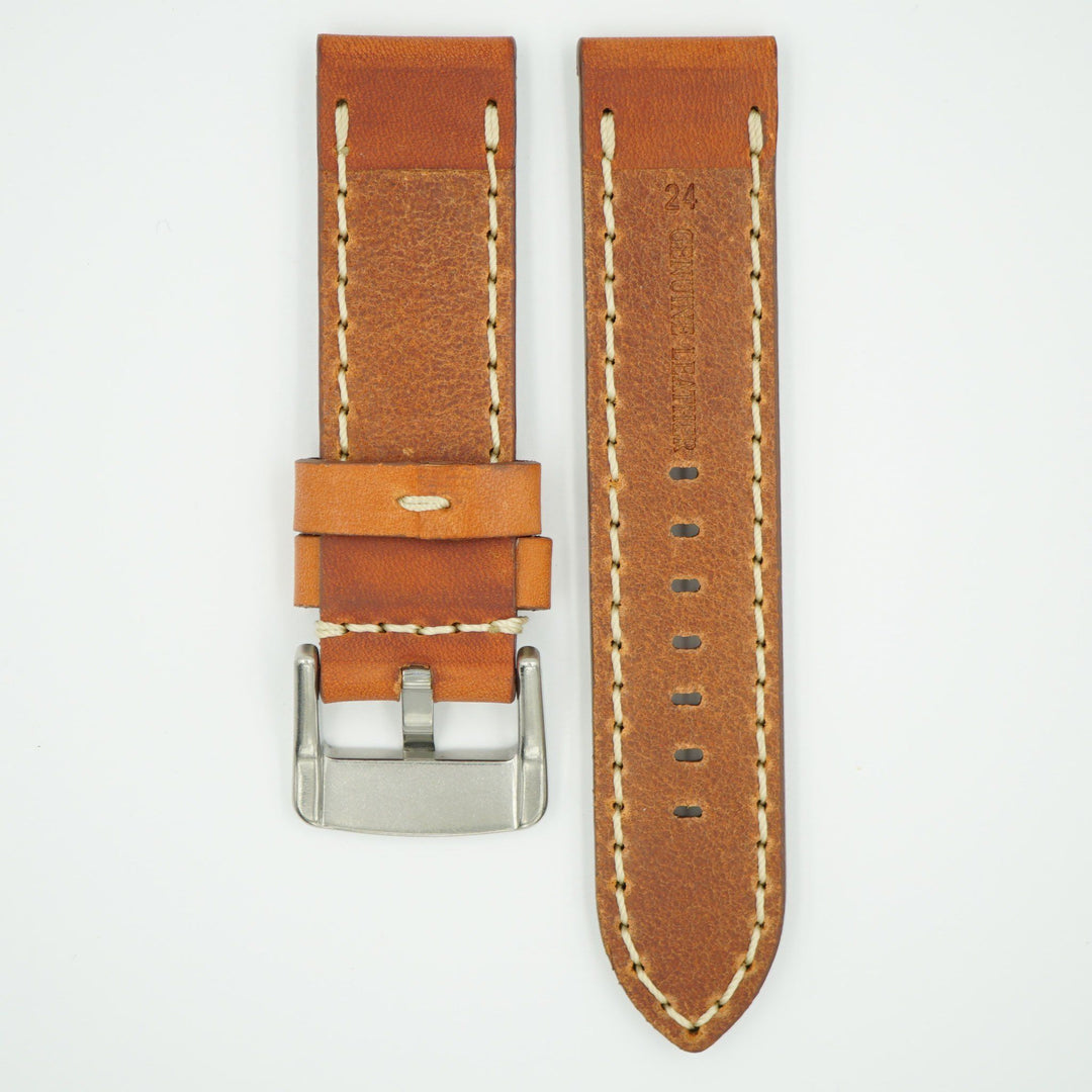 Heavy Single Ply Tan Leather Strap image