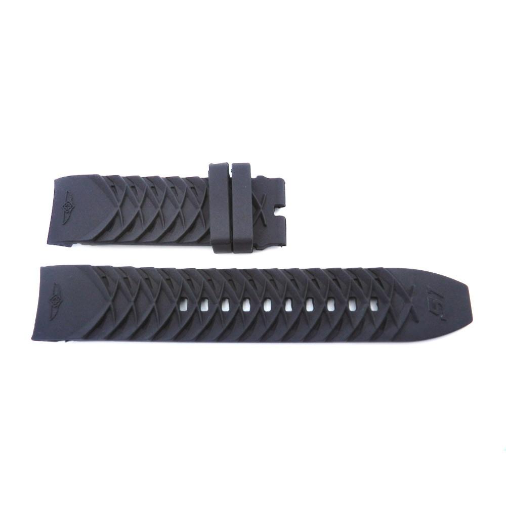 Generic Invicta S1 Rally Black 24mm Silicone Replacement Watch Strap image